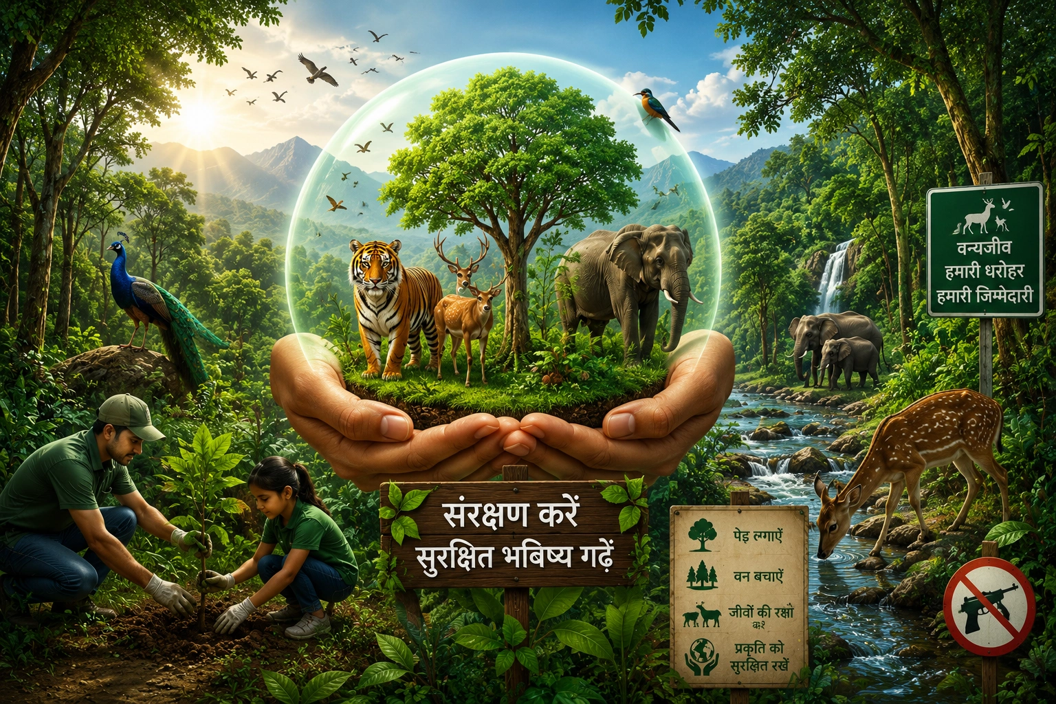 वन एवं वन्यप्राणियों का संरक्षण